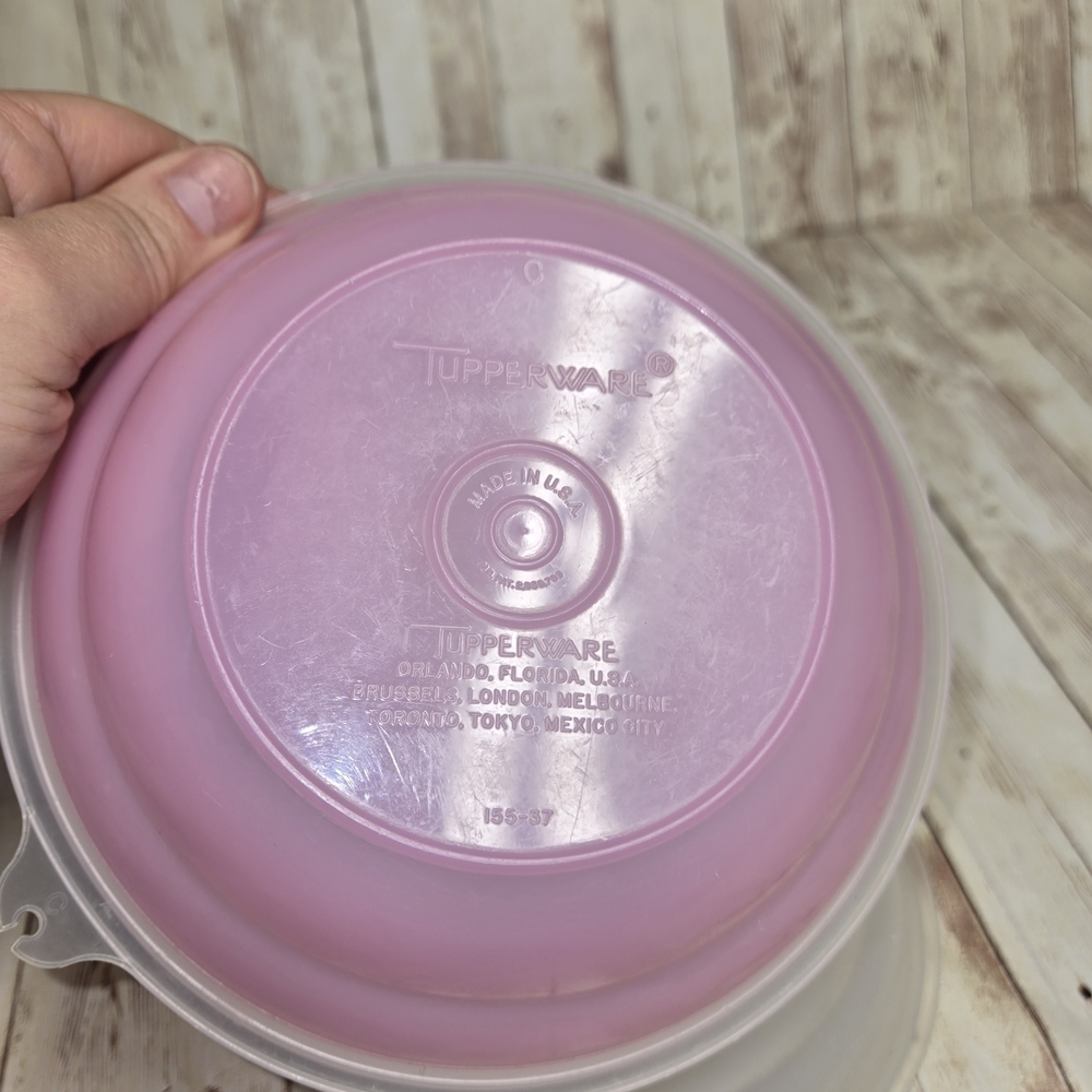 Translucent, Pink, and Green Bowl Set - Picture 7 of 8